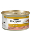 Gourmet Gold cu Somon si Pui in Sos 85g
