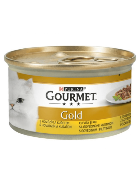 Gourmet Gold in Sos cu Vita si Pui 85g