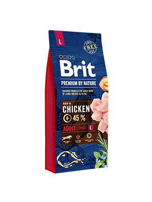 Brit Premium by Nature Adult L 15kg, Pui - hrana uscata caini