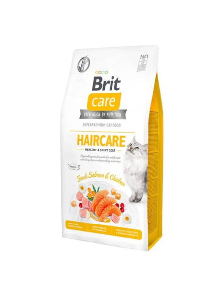 Brit Care HAIRCARE HEALTHY AND SHINY COAT 2KG - hrana uscata pisici
