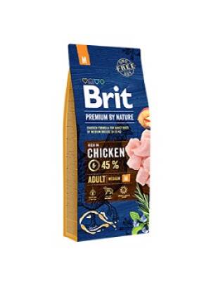 Brit Premium by Nature Adult M 15kg, Pui - hrana uscata caini