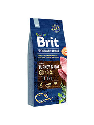Brit Premium by Nature Light 15kg, Curcan - hrana uscata caini