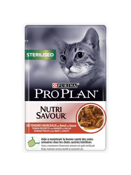 Pro Plan Sterilised NutriSavour cu Vita 85g