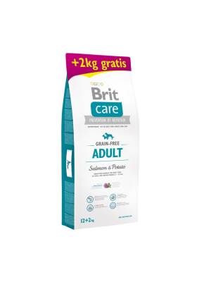 Brit Care Adult Small & Medium Somon&Cartof 12+2KG