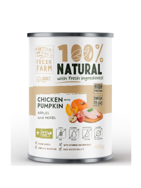 Fresh Farm Coarse Pate Pui 400G - conserva caine