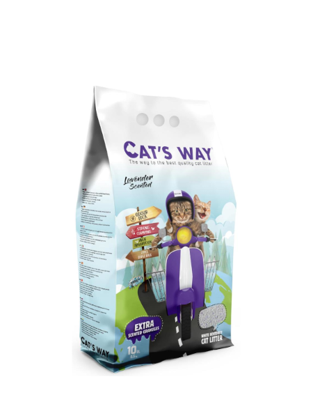 CATS WAY NISIP ULTRA CLUMPING 5L 4.25KG, LAVANDA